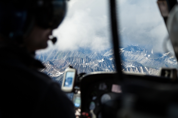 helicopter pilot and view